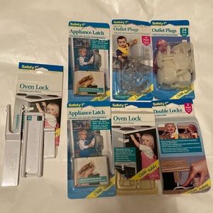 7 packs Safety First Child safety locks, plugs, hardware